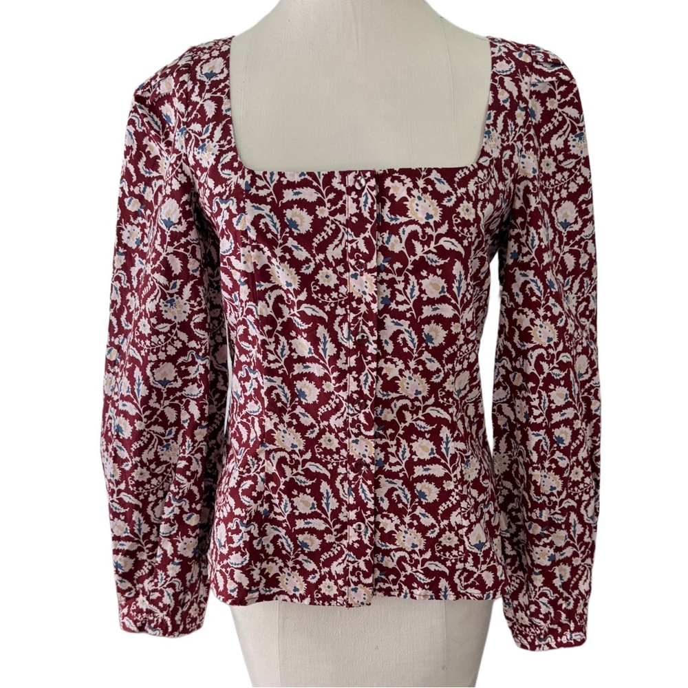NWT Boho Joie Cotton Blouse Size Small
